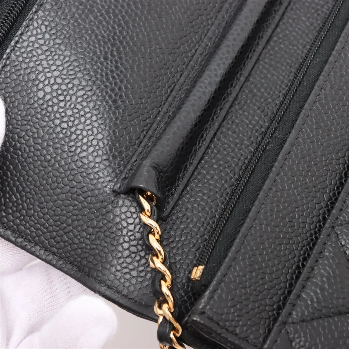 Chanel Black Caviar Calfskin Wallet On Chain [Clearance Sale]