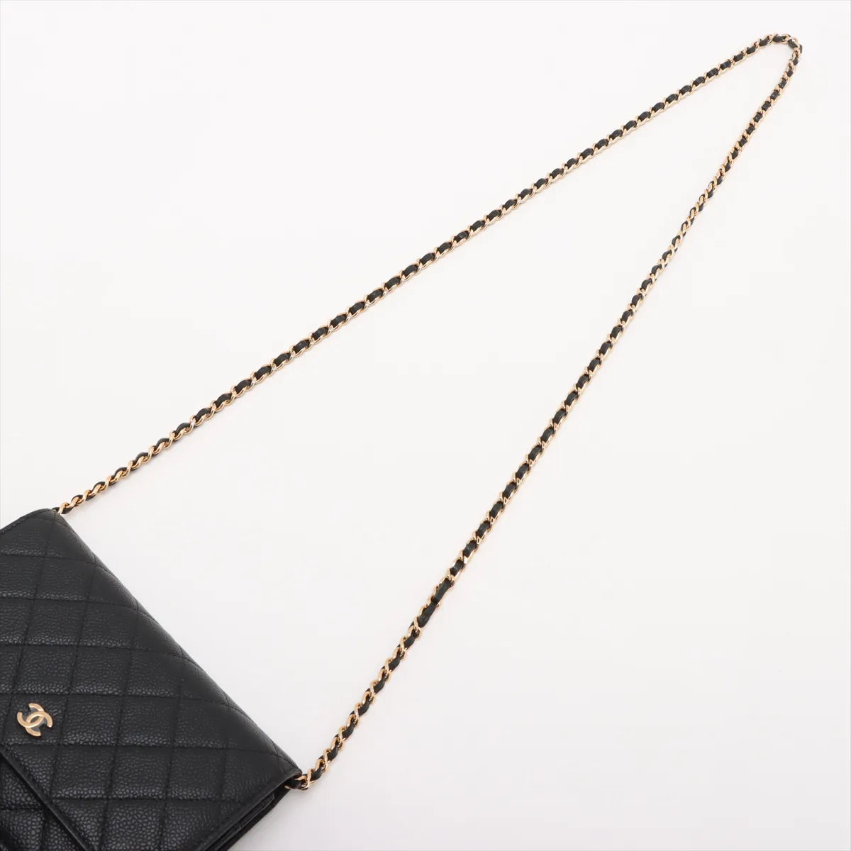 Chanel Black Caviar Calfskin Wallet On Chain [Clearance Sale]