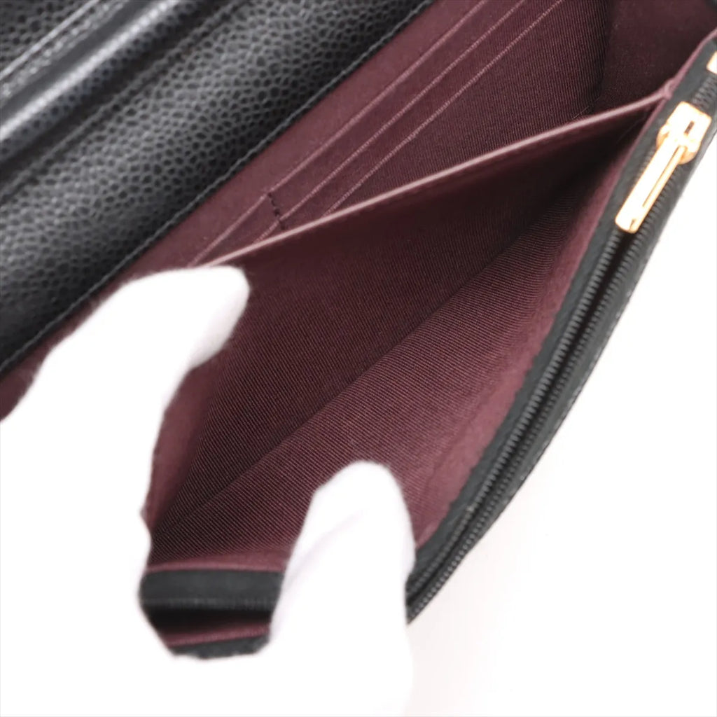 Chanel Black Caviar Calfskin Wallet On Chain [Clearance Sale]