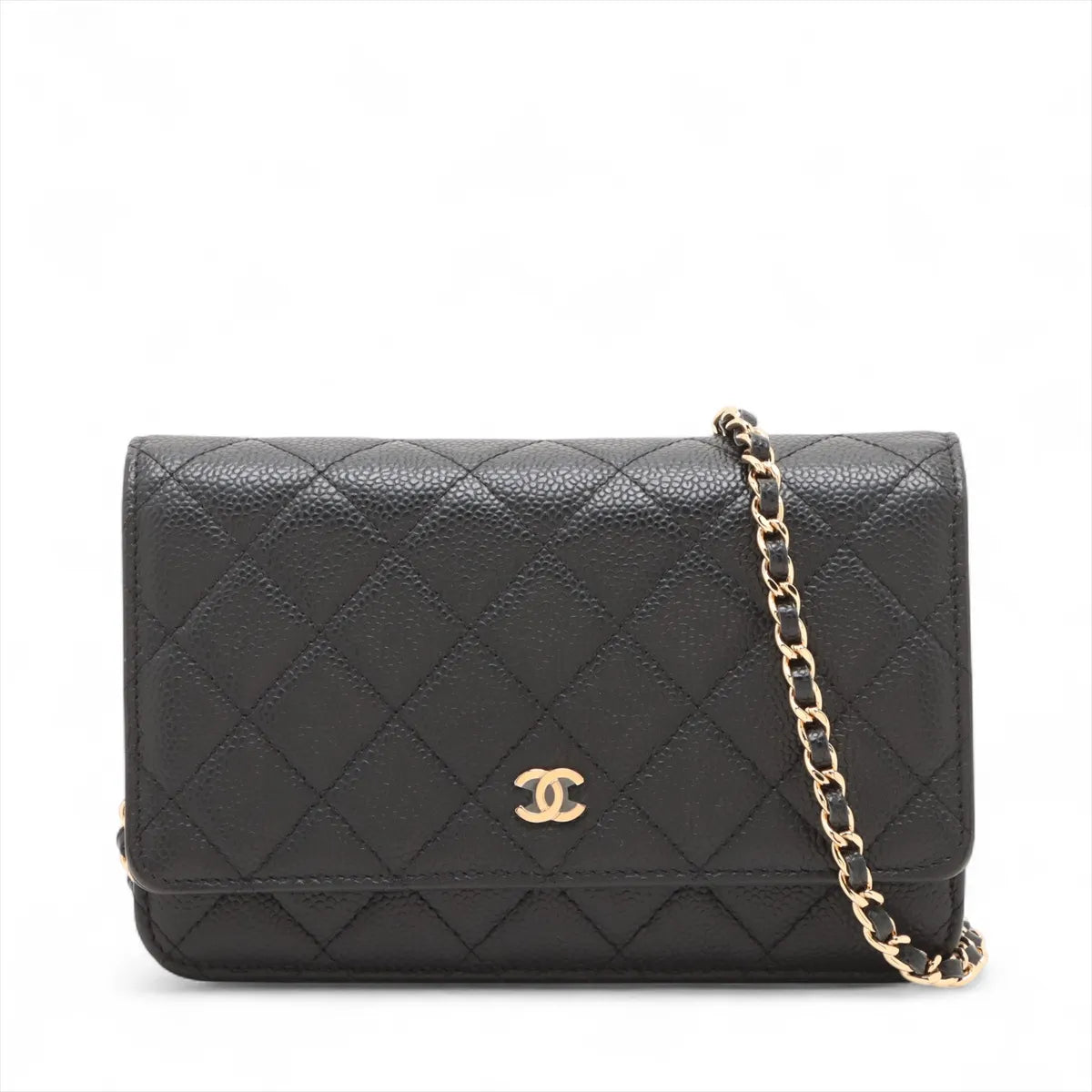 Chanel Black Caviar Calfskin Wallet On Chain [Clearance Sale]