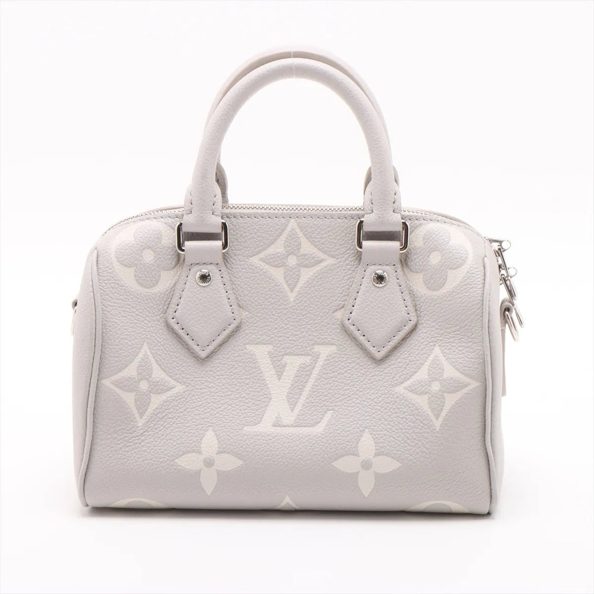 Louis Vuitton Gray Beige BiColour Monogram Empreinte Leather Speedy 20 [Clearance Sale]