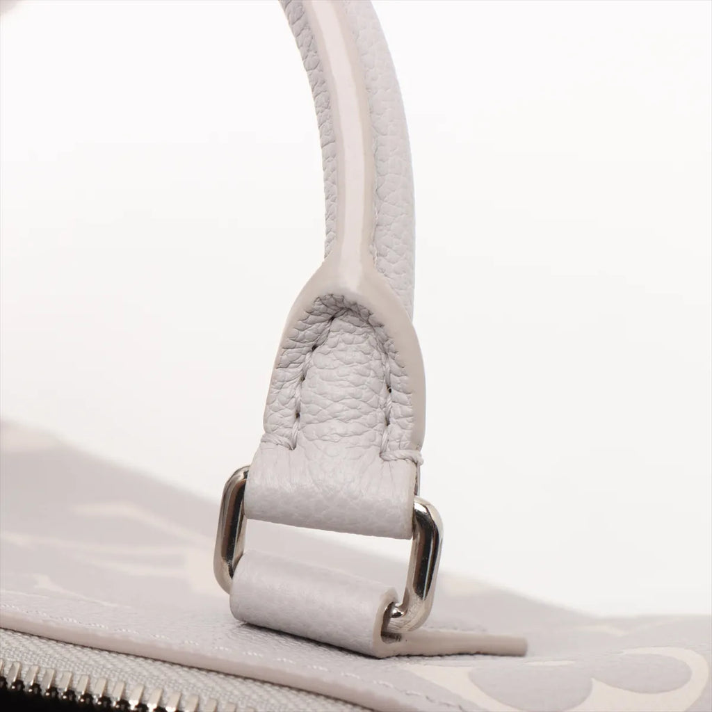 Louis Vuitton Gray Beige BiColour Monogram Empreinte Leather Speedy 20 [Clearance Sale]