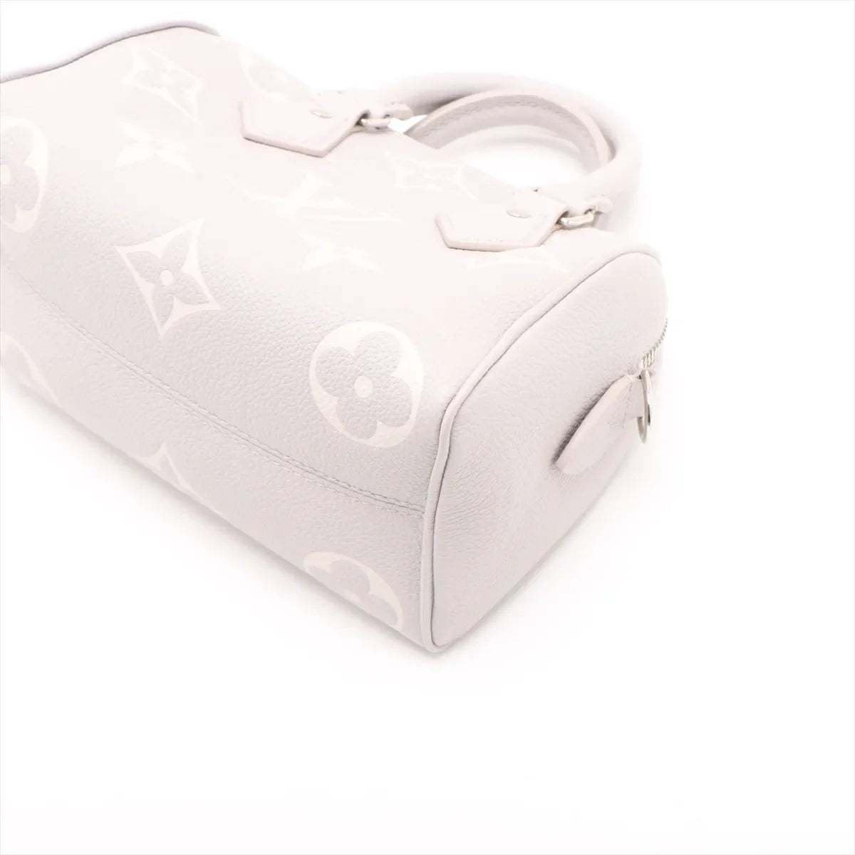 Louis Vuitton Gray Beige BiColour Monogram Empreinte Leather Speedy 20 [Clearance Sale]