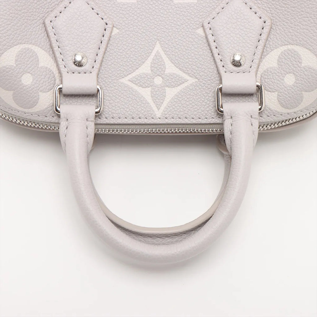 Louis Vuitton Gray Beige BiColour Monogram Empreinte Leather Speedy 20 [Clearance Sale]