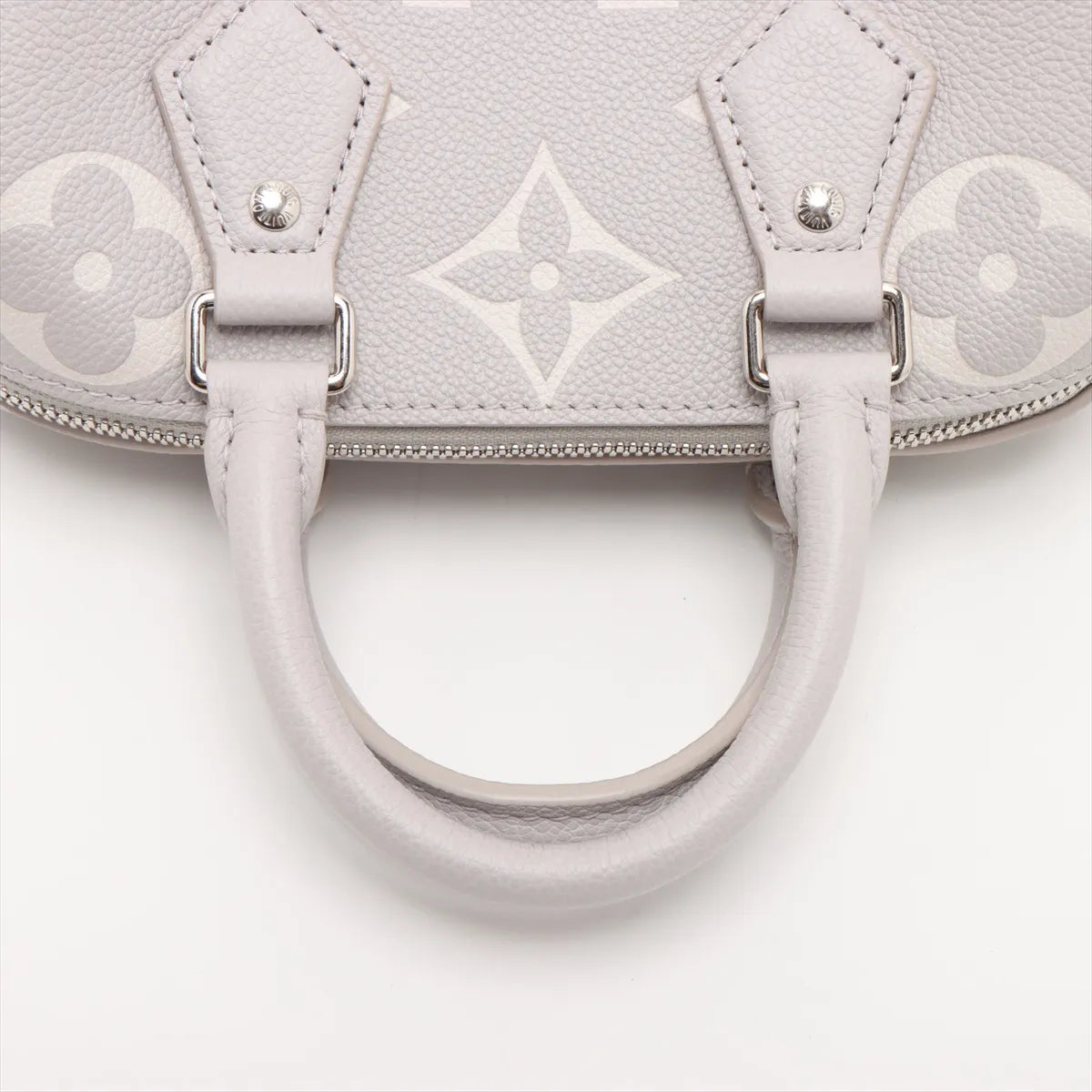 Louis Vuitton Gray Beige BiColour Monogram Empreinte Leather Speedy 20 [Clearance Sale]
