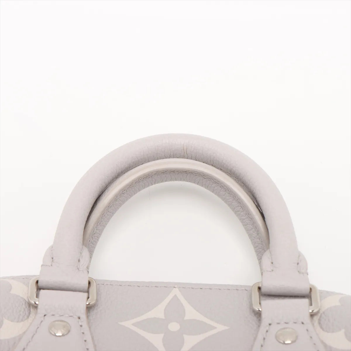 Louis Vuitton Gray Beige BiColour Monogram Empreinte Leather Speedy 20 [Clearance Sale]