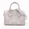 Louis Vuitton Gray Beige BiColour Monogram Empreinte Leather Speedy 20 [Clearance Sale]