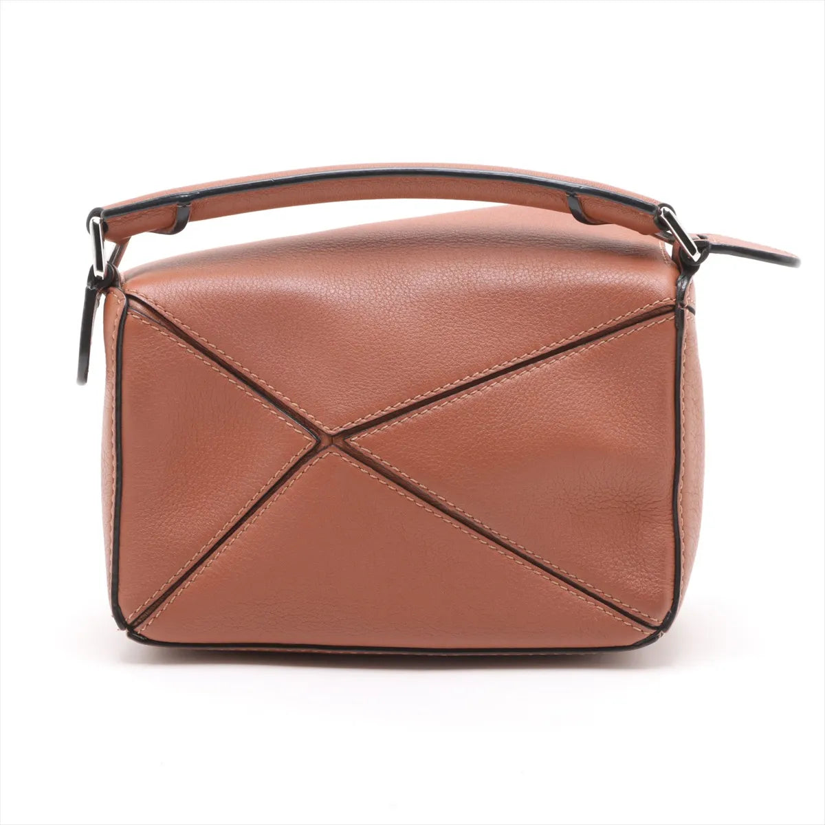 Loewe Brown Leather Mini Puzzle Bag [Clearance Sale]