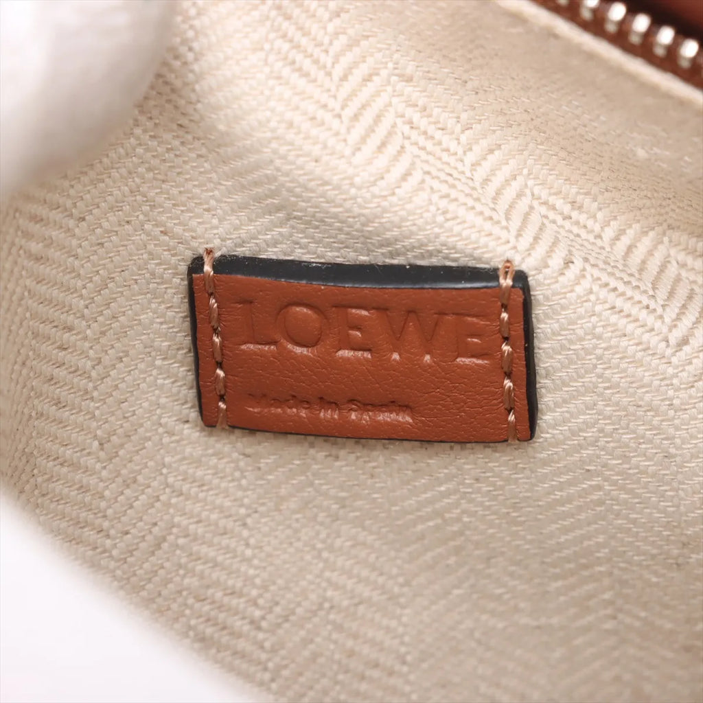 Loewe Brown Leather Mini Puzzle Bag [Clearance Sale]