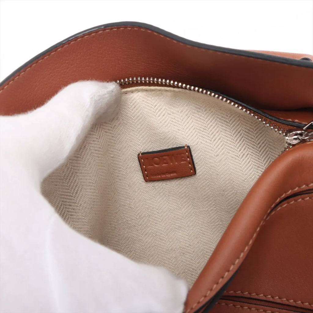 Loewe Brown Leather Mini Puzzle Bag [Clearance Sale]