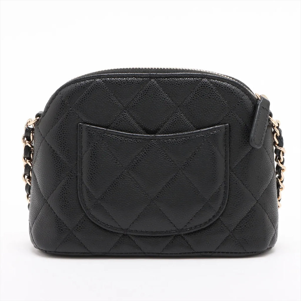 Chanel Black Caviar Calfskin Clutch with Chain [Clearance Sale]