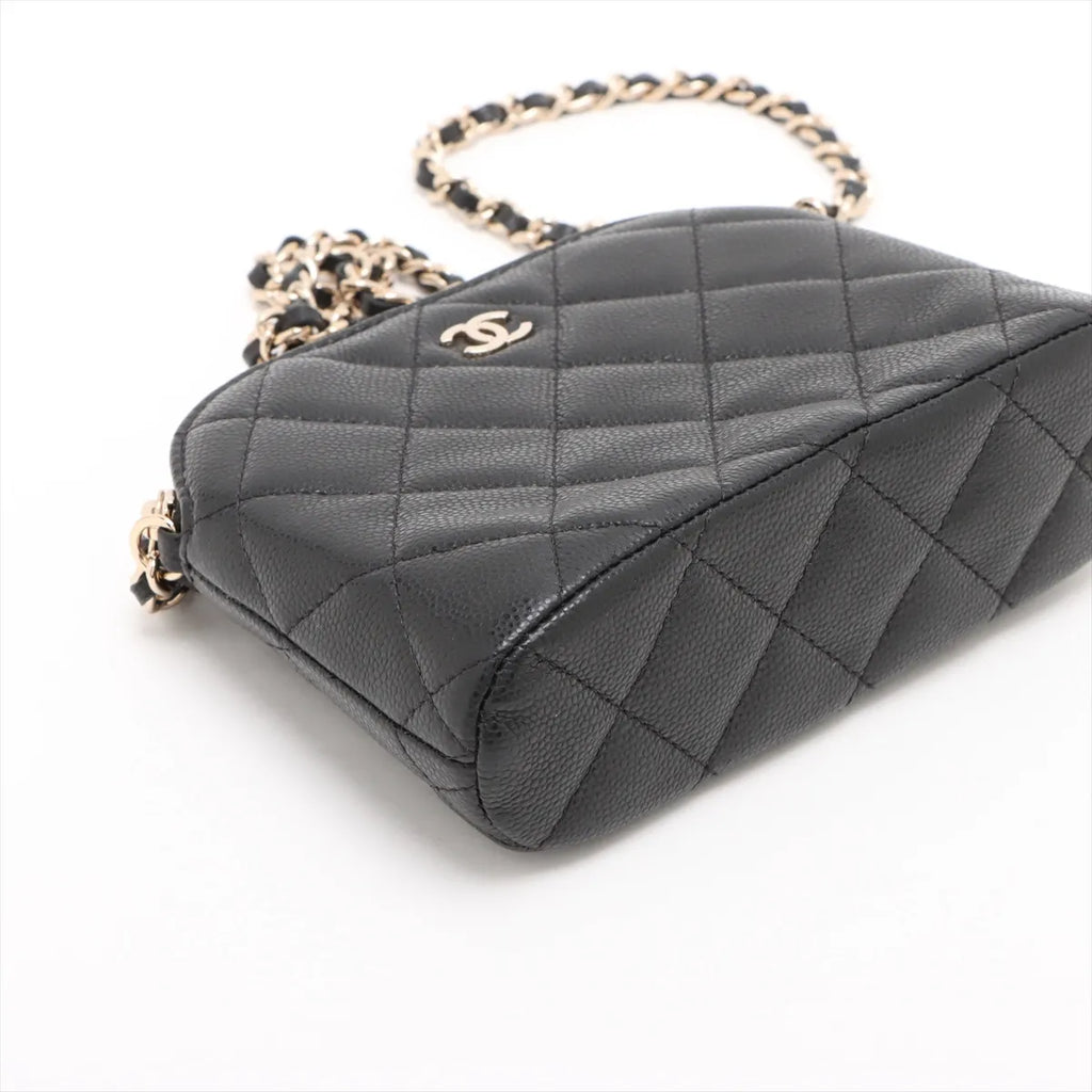 Chanel Black Caviar Calfskin Clutch with Chain [Clearance Sale]
