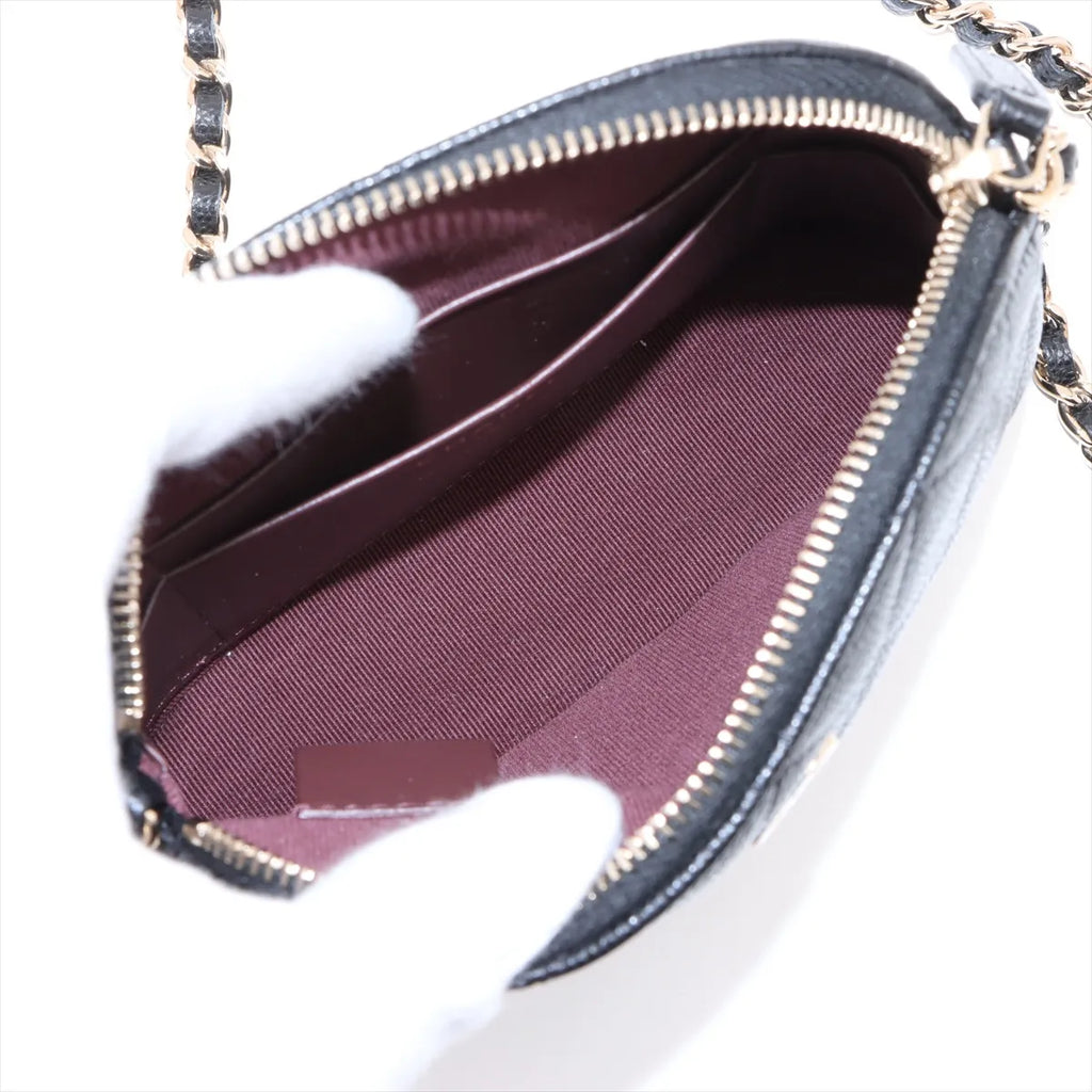 Chanel Black Caviar Calfskin Clutch with Chain [Clearance Sale]