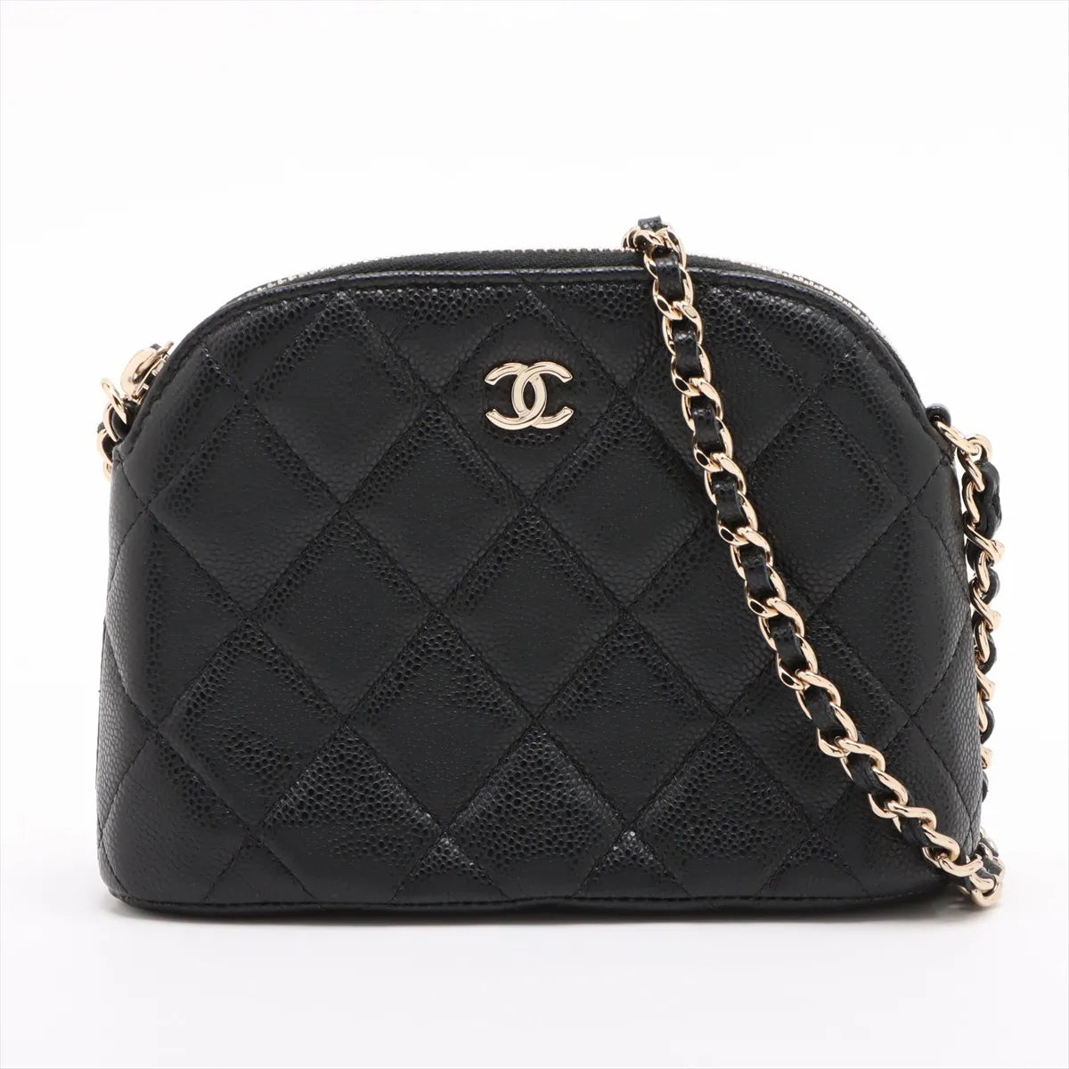 Chanel Black Caviar Calfskin Clutch with Chain [Clearance Sale]