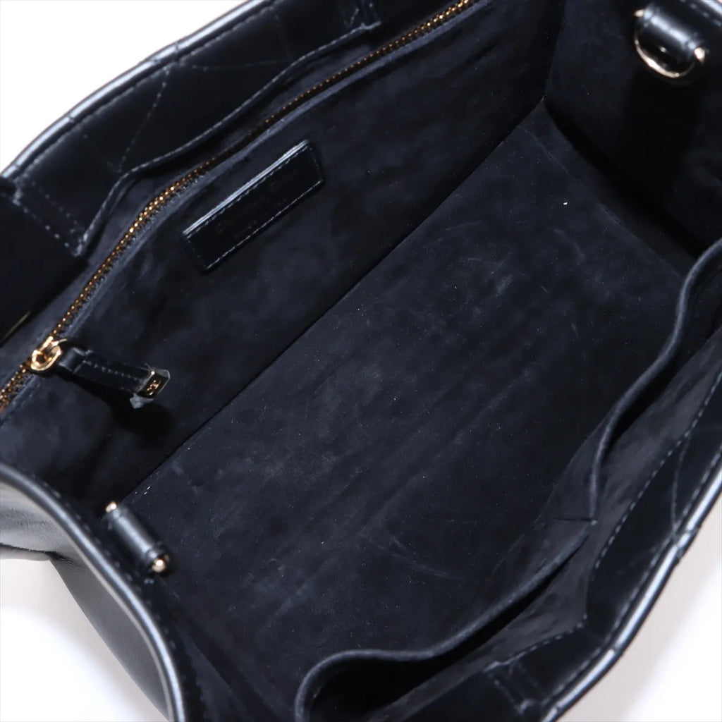 Christian Dior Black Macrocannage Calfskin Small Book Tote [Clearance Sale]