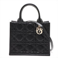 Christian Dior Black Macrocannage Calfskin Small Book Tote [Clearance Sale]
