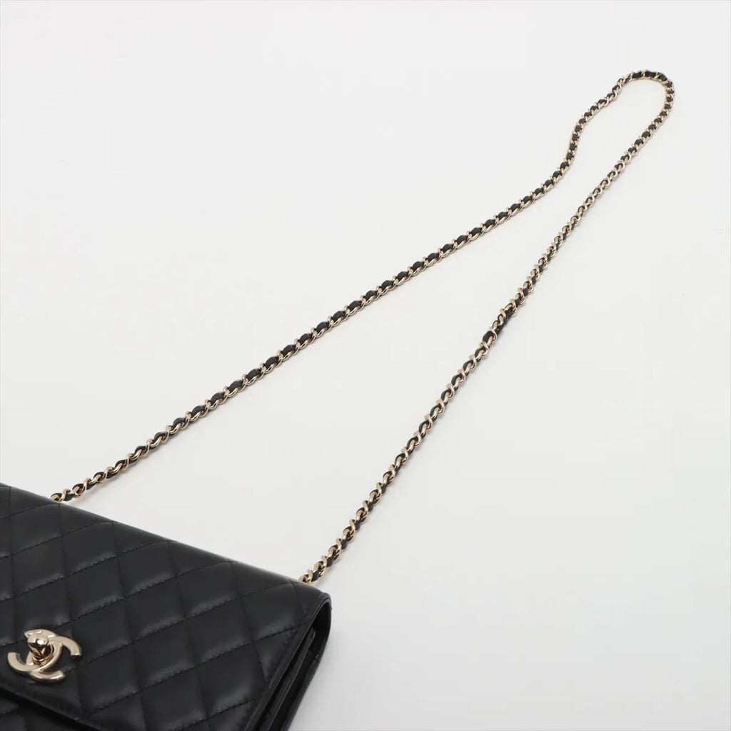 Chanel Black Lambskin Trendy CC Wallet On Chain [Clearance Sale]