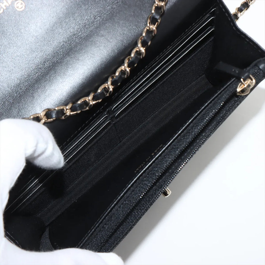 Chanel Black Lambskin Trendy CC Wallet On Chain [Clearance Sale]