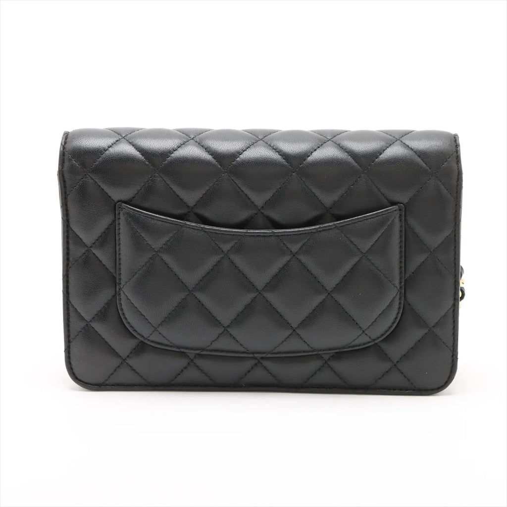 Chanel Black Nappa Lambskin Wallet On Chain [Clearance Sale]