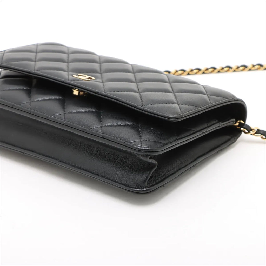 Chanel Black Nappa Lambskin Wallet On Chain [Clearance Sale]