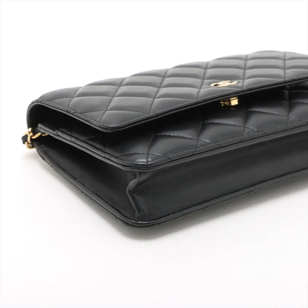 Chanel Black Nappa Lambskin Wallet On Chain [Clearance Sale]