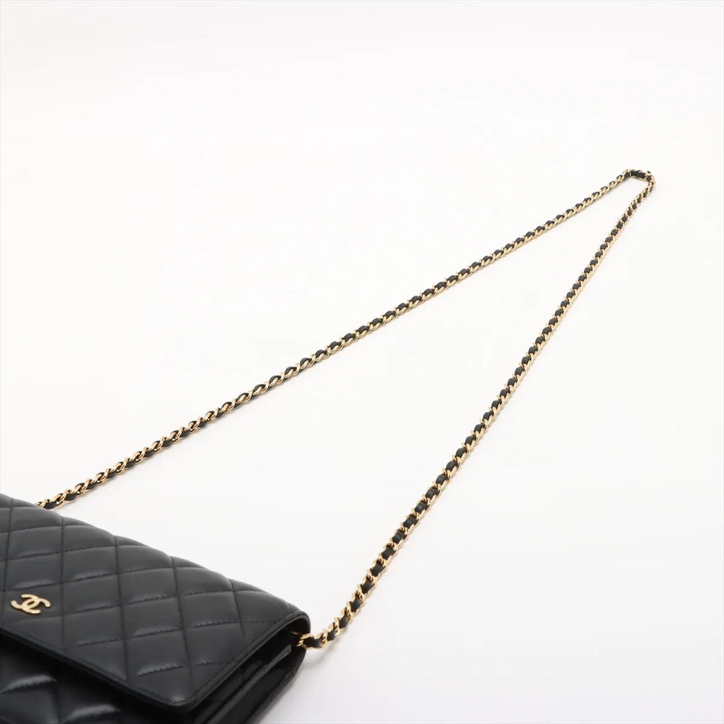 Chanel Black Nappa Lambskin Wallet On Chain [Clearance Sale]