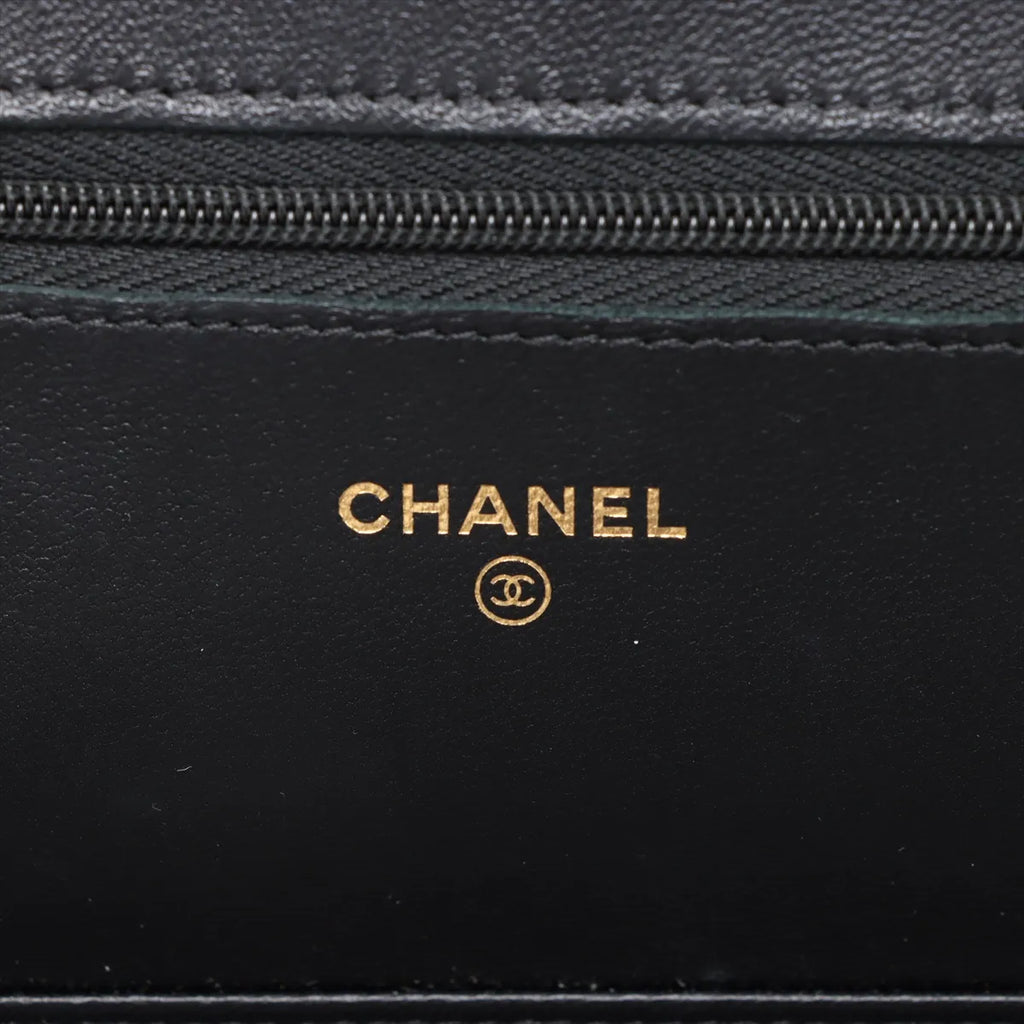 Chanel Black Nappa Lambskin Wallet On Chain [Clearance Sale]