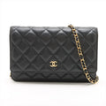 Chanel Black Nappa Lambskin Wallet On Chain [Clearance Sale]