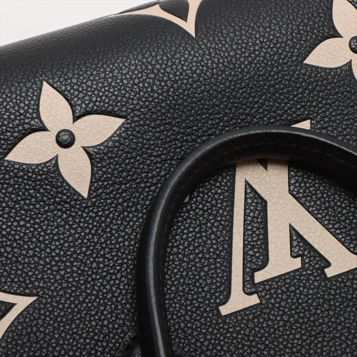 Louis Vuitton Black Beige Bicolor Monogram Empreinte Leather OnTheGo PM [Clearance Sale]