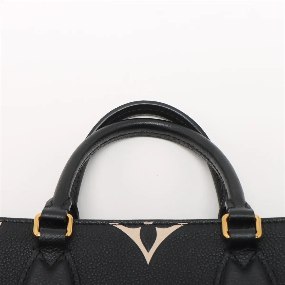 Louis Vuitton Black Beige Bicolor Monogram Empreinte Leather OnTheGo PM [Clearance Sale]