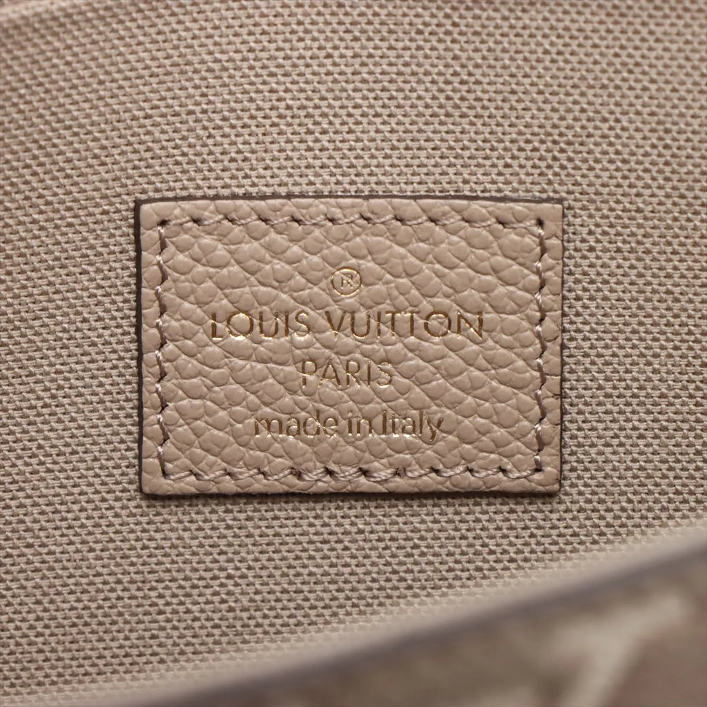 Louis Vuitton Tourterelle Beige Bicolor Monogram Empreinte Leather Pochette Felicie [Clearance Sale]