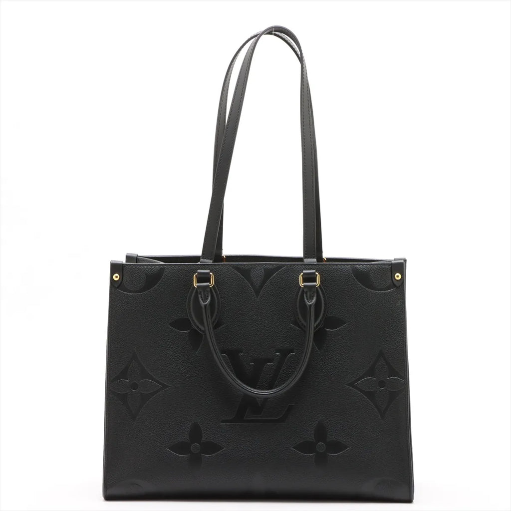 Louis Vuitton Black Monogram Empreinte Leather OnTheGo MM [Clearance Sale]