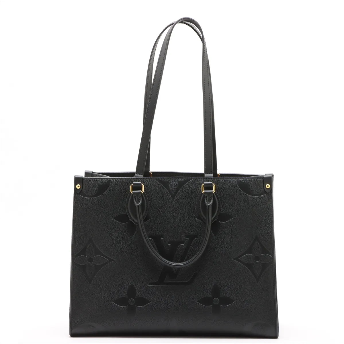 Louis Vuitton Black Monogram Empreinte Leather OnTheGo MM [Clearance Sale]