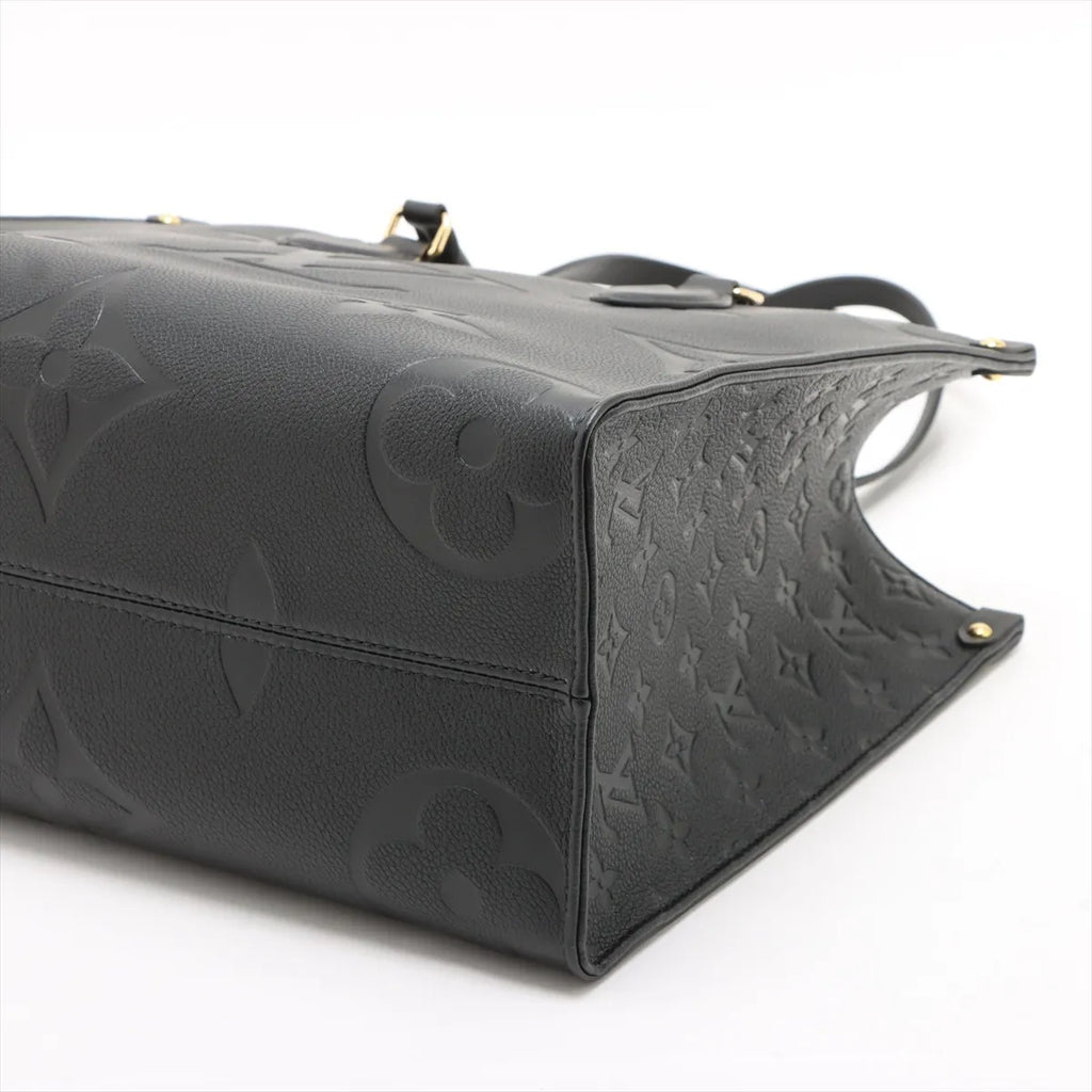 Louis Vuitton Black Monogram Empreinte Leather OnTheGo MM [Clearance Sale]
