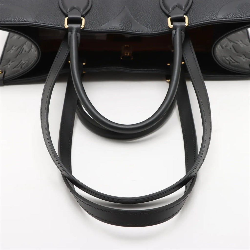 Louis Vuitton Black Monogram Empreinte Leather OnTheGo MM [Clearance Sale]