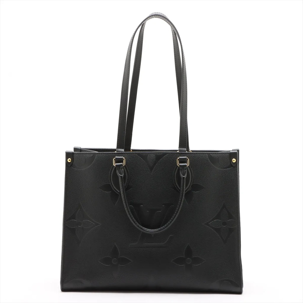 Louis Vuitton Black Monogram Empreinte Leather OnTheGo MM [Clearance Sale]