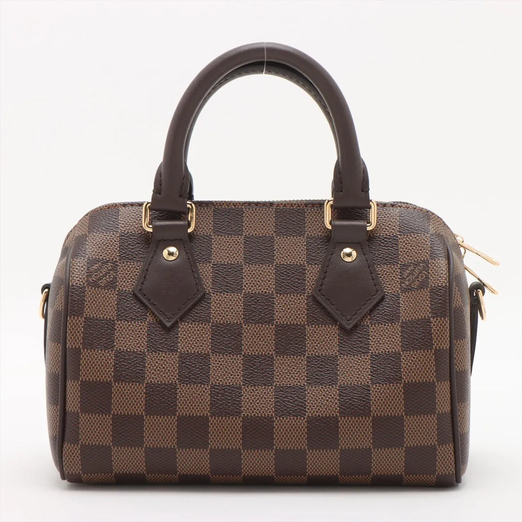 Louis Vuitton Damier Ebene Canvas Speedy 20 Bandouliere [Clearance Sale]