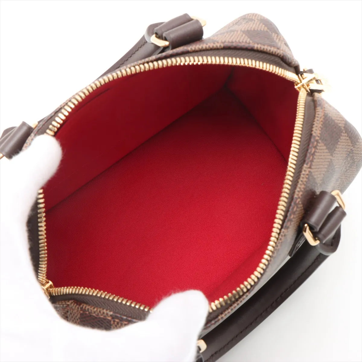 Louis Vuitton Damier Ebene Canvas Speedy 20 Bandouliere [Clearance Sale]