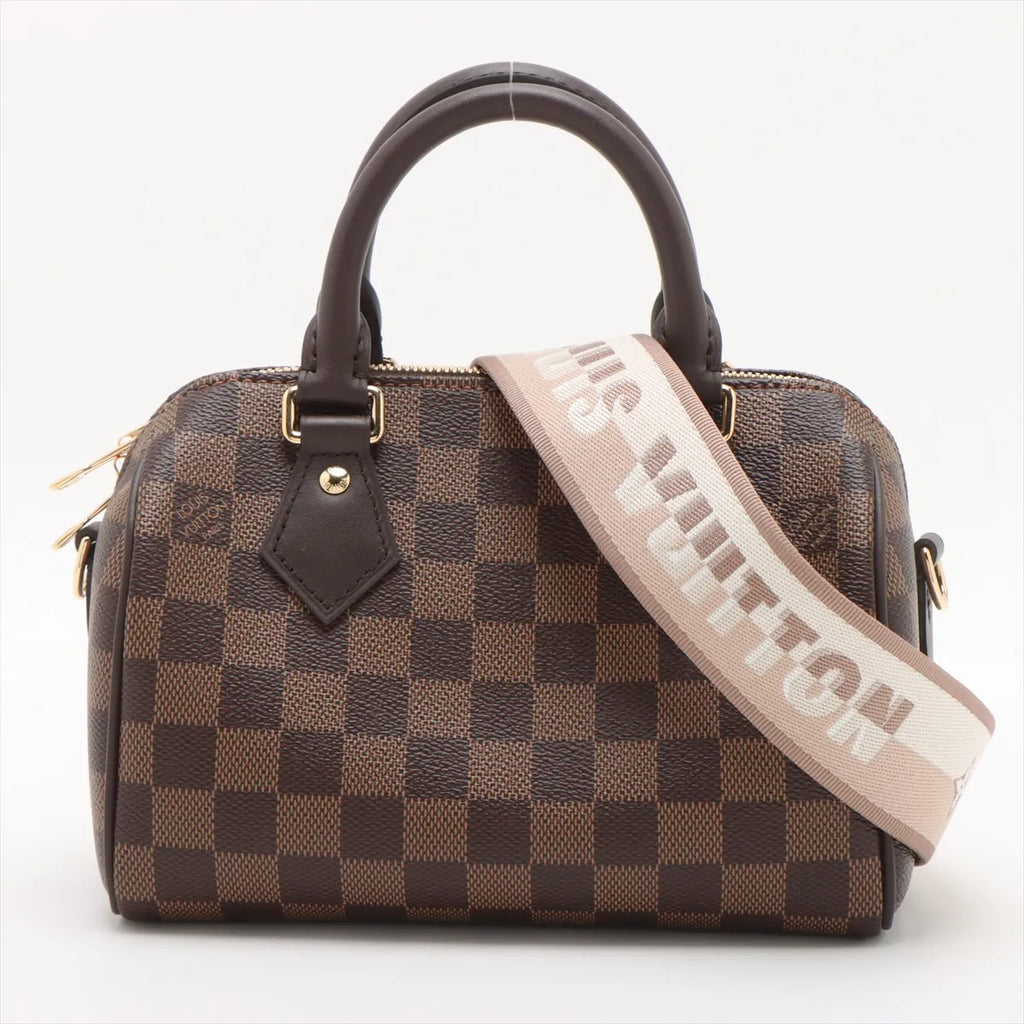 Louis Vuitton Damier Ebene Canvas Speedy 20 Bandouliere [Clearance Sale]