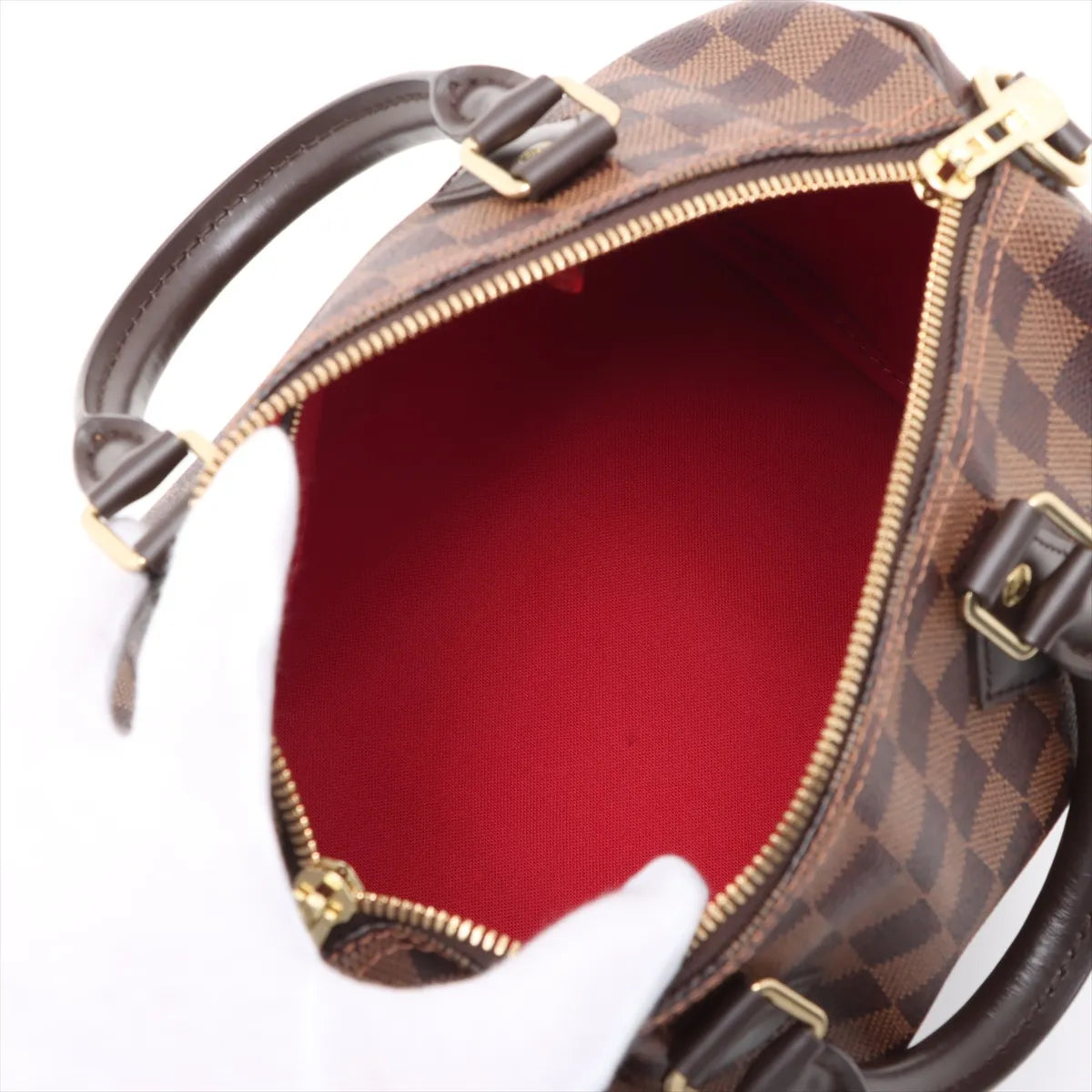 Louis Vuitton Damier Ebene Canvas Speedy 25 Bandouliere [Clearance Sale]