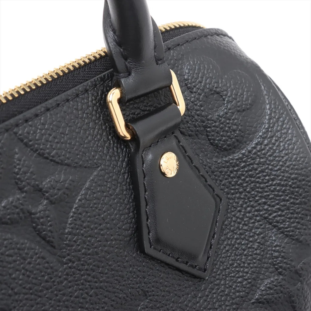 Louis Vuitton Noir Monogram Empreinte Leather Speedy 20 [Clearance Sale]