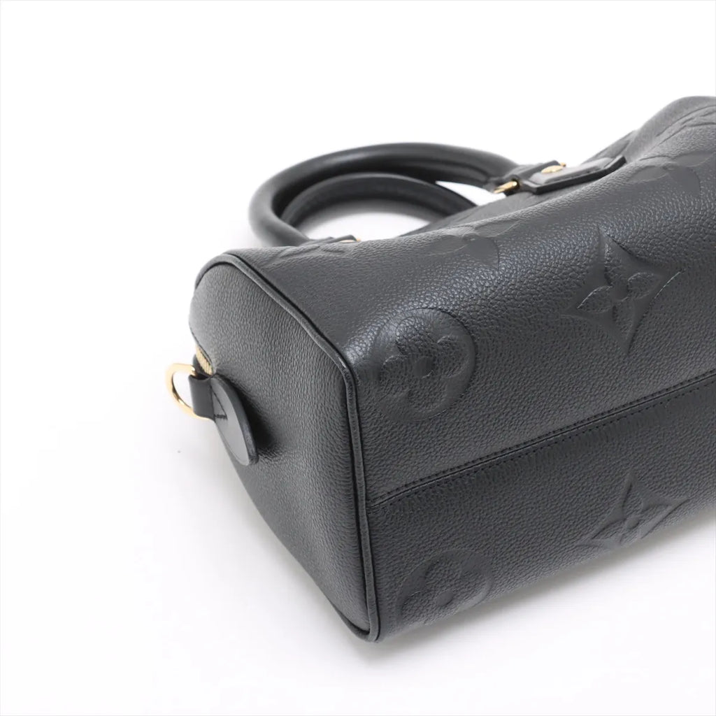 Louis Vuitton Noir Monogram Empreinte Leather Speedy 20 [Clearance Sale]