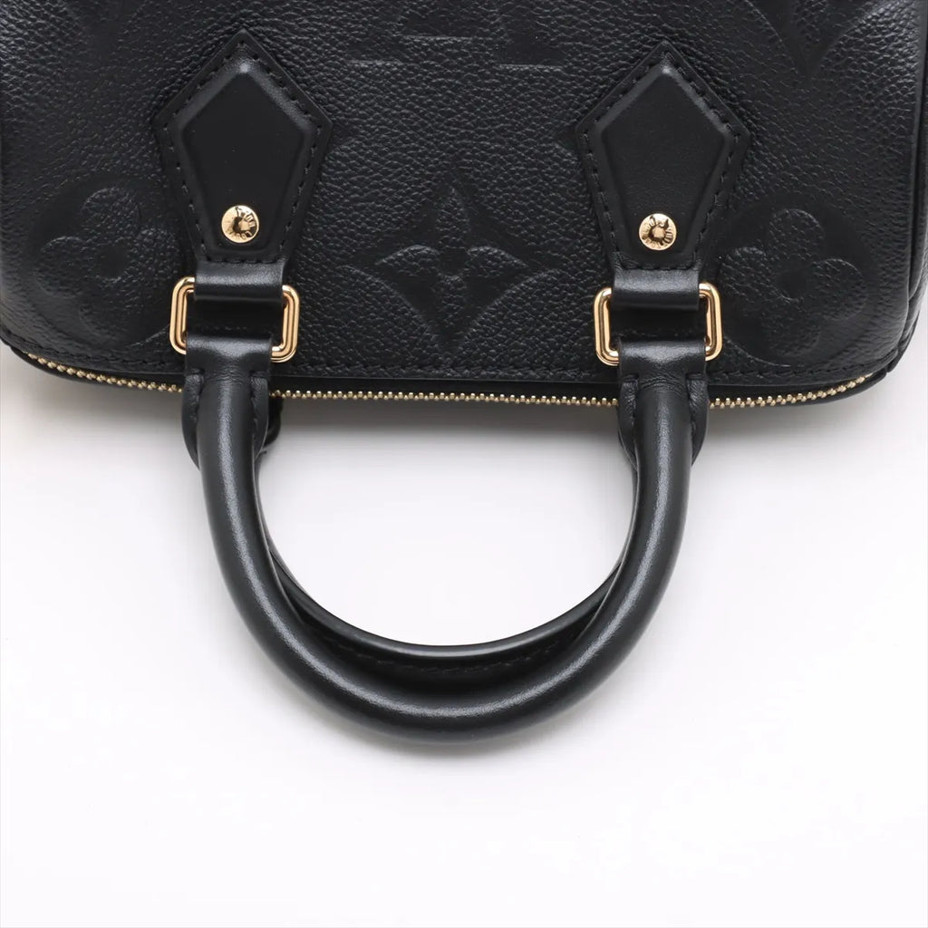 Louis Vuitton Noir Monogram Empreinte Leather Speedy 20 [Clearance Sale]