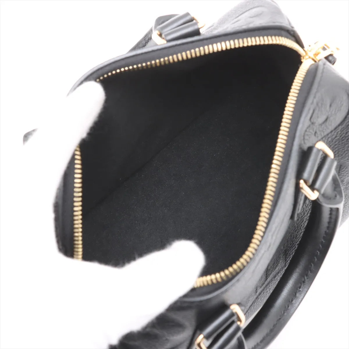 Louis Vuitton Noir Monogram Empreinte Leather Speedy 20 [Clearance Sale]