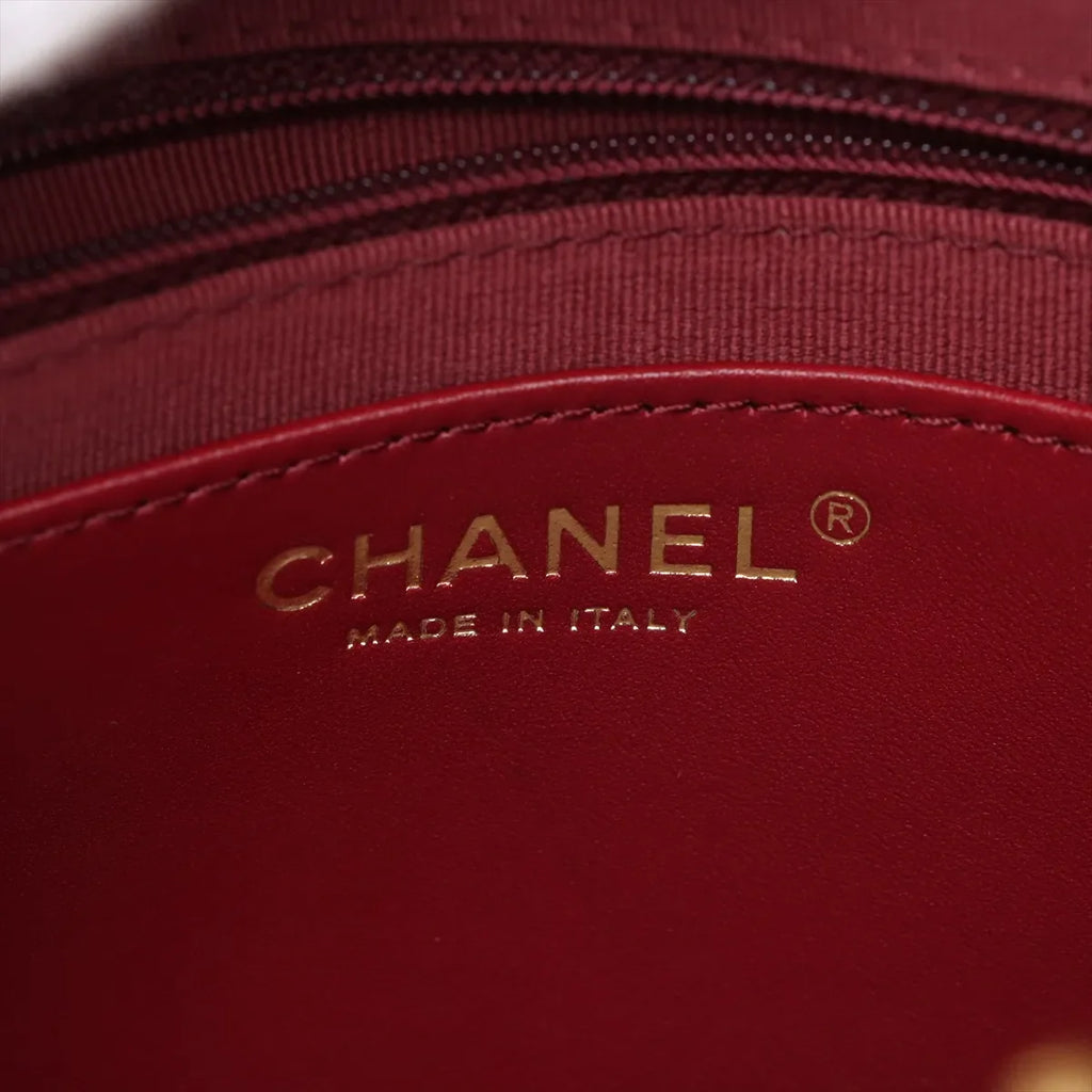 Chanel Black Nappa Quilted Lambskin CC Small Shopping Tote [Clearance Sale]
