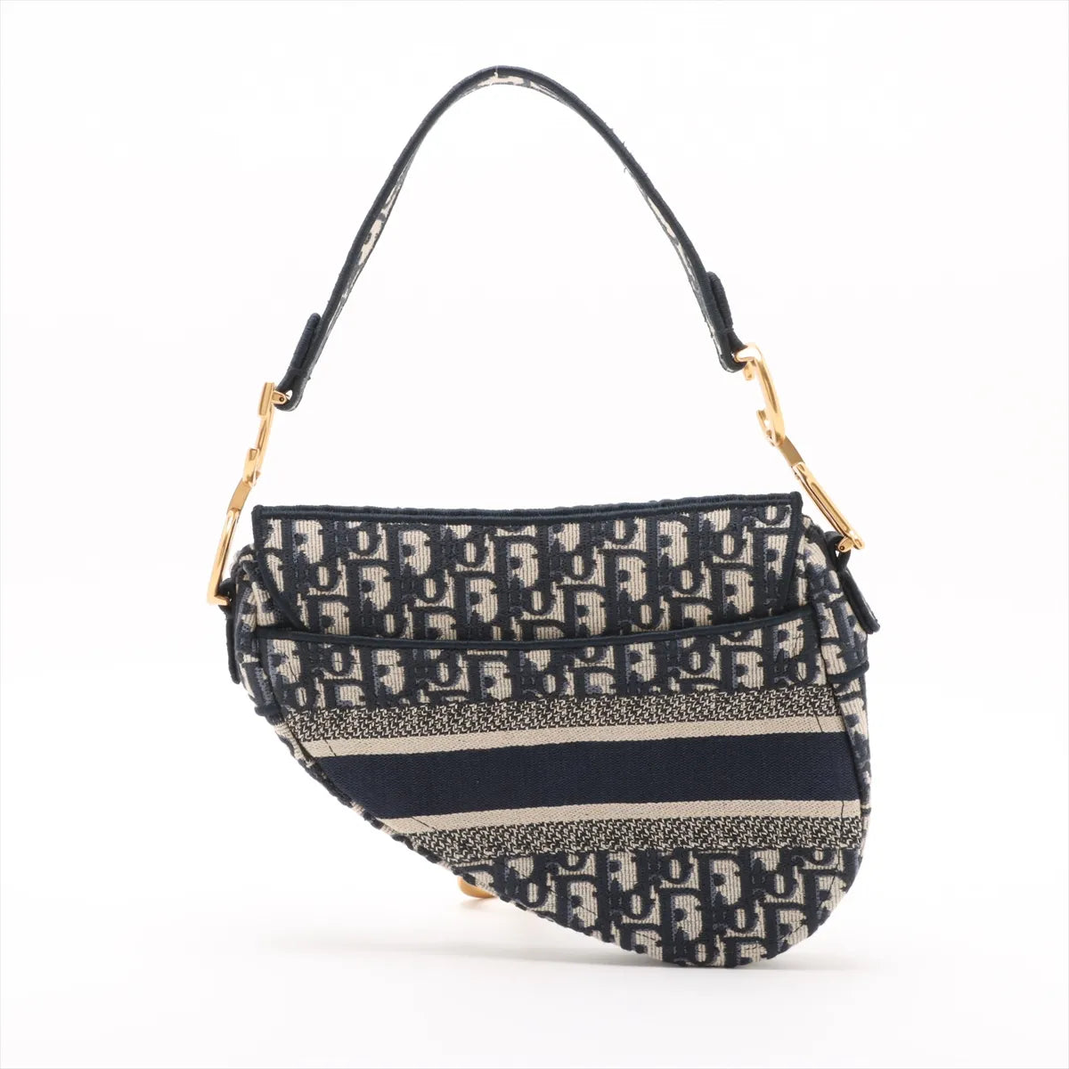 Christian Dior Blue Dior Oblique Jacquard Saddle Bag [Clearance Sale]