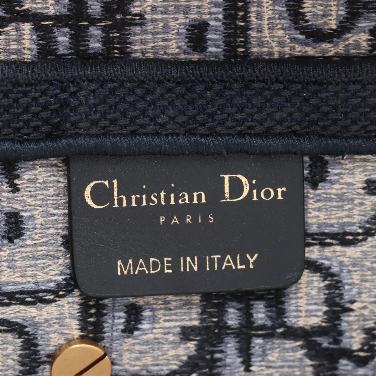 Christian Dior Blue Dior Oblique Jacquard Saddle Bag [Clearance Sale]