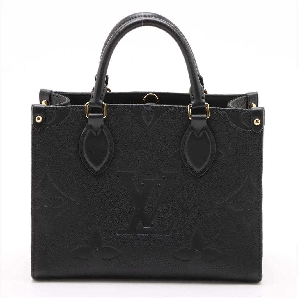 Louis Vuitton Black Monogram Empreinte Leather OnTheGo PM [Clearance Sale]
