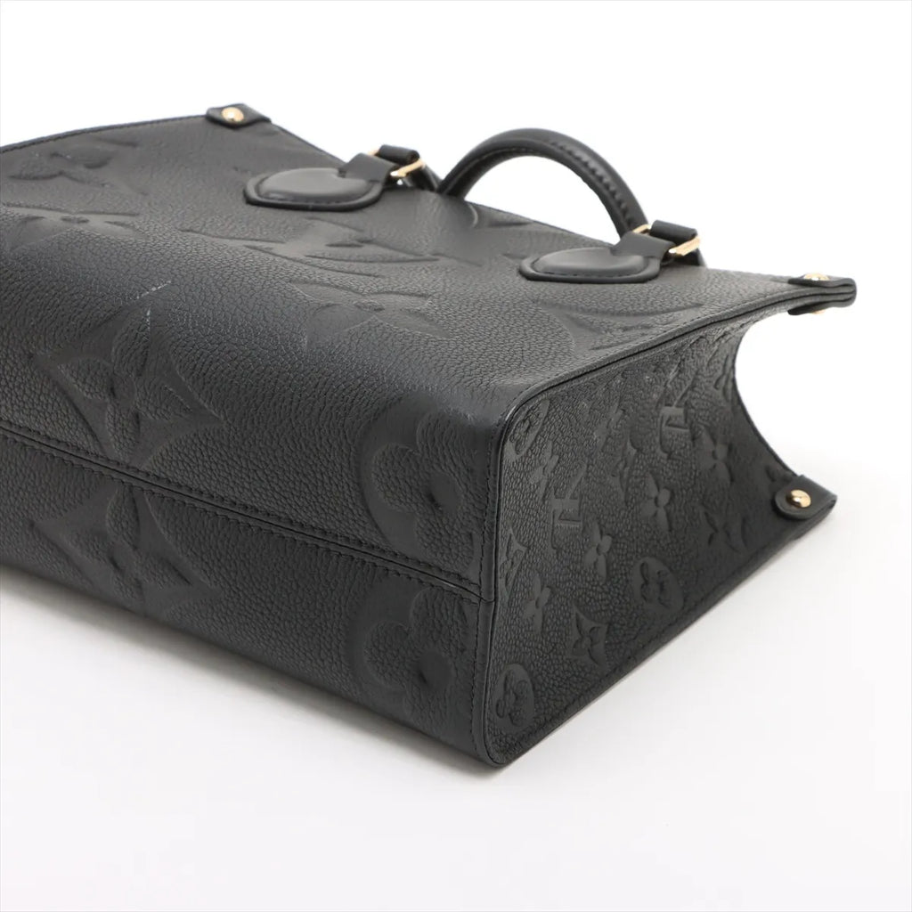 Louis Vuitton Black Monogram Empreinte Leather OnTheGo PM [Clearance Sale]