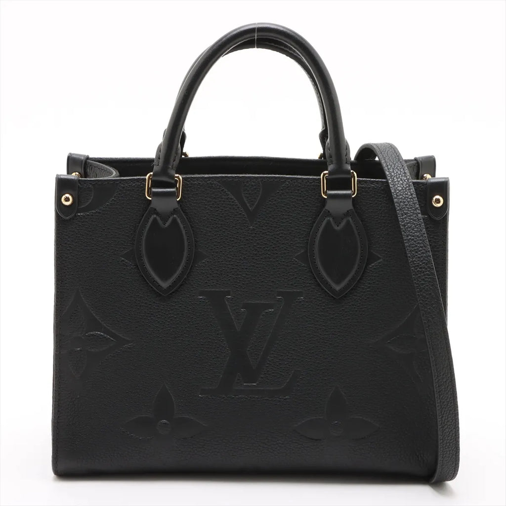 Louis Vuitton Black Monogram Empreinte Leather OnTheGo PM [Clearance Sale]